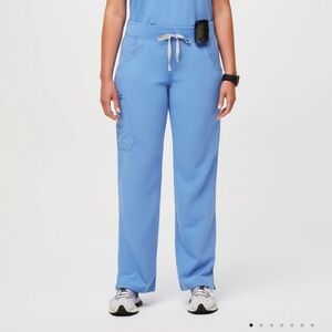 Kade Cargo Scrub Pants - Ceil Blue